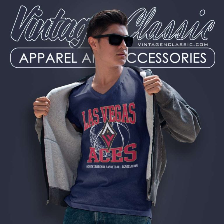 Wnba Las Vegas Aces Home Court V Neck TShirt Wnba Las Vegas Aces Home Court V Neck TShirt
