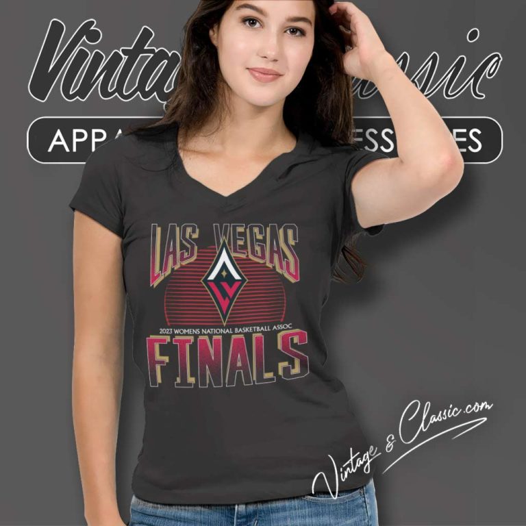 Wnba Las Vegas Aces Time To Shine Finals V Neck TShirt Wnba Las Vegas Aces Time To Shine Finals V Neck TShirt