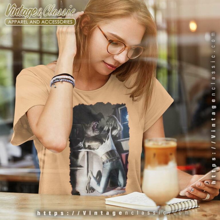 Wolf Ripping Tearing Women TShirt 1 Wolf Ripping Tearing Women TShirt 1