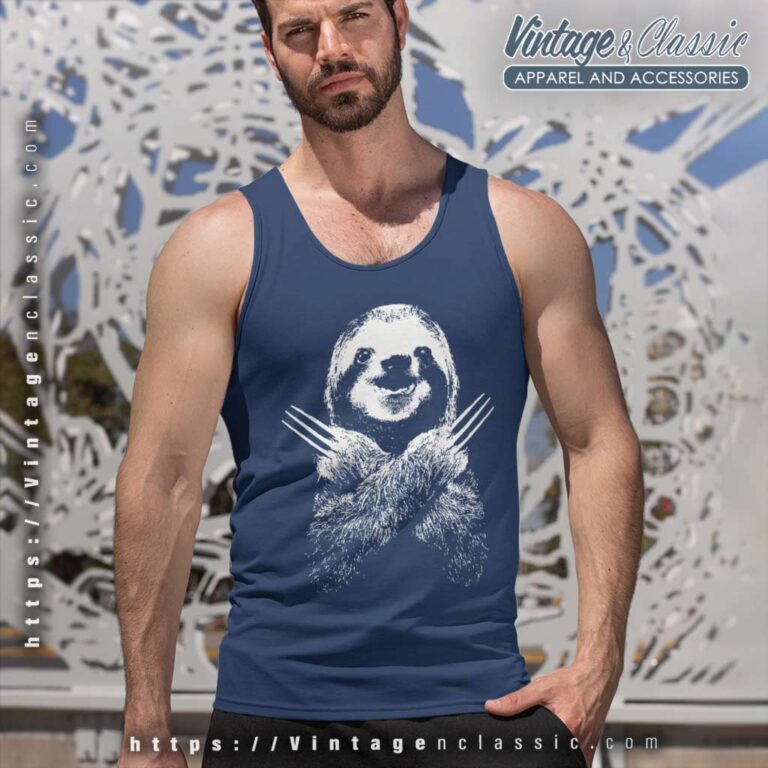 Wolversloth Wolverine Sloth Tank Top Racerback Wolversloth Wolverine Sloth Tank Top Racerback