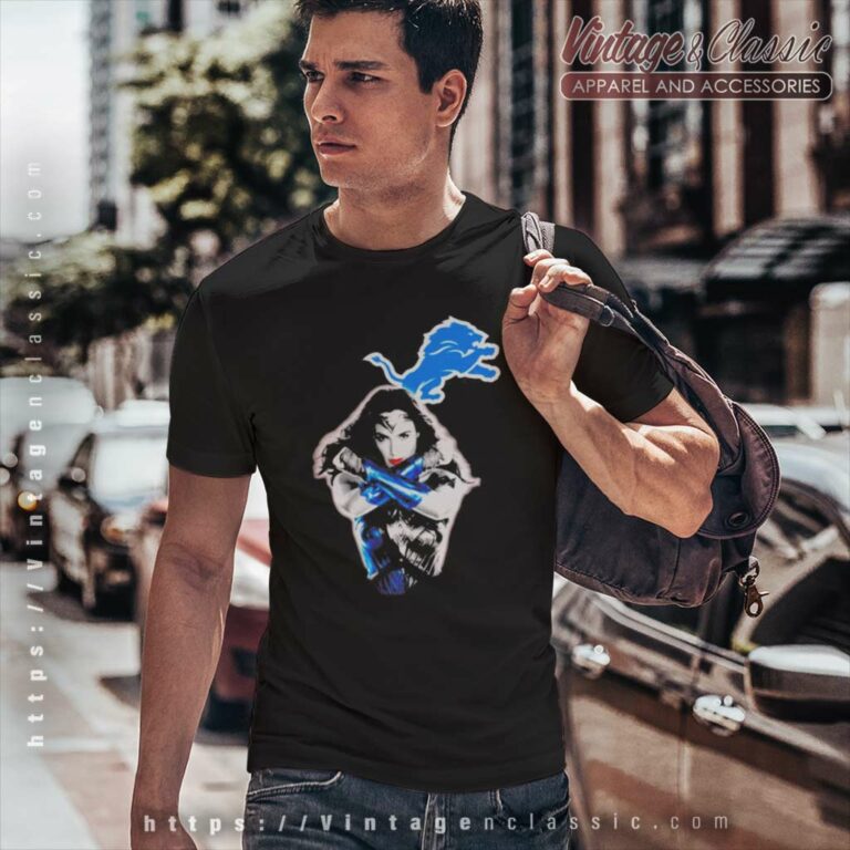 Wonder Woman Detroit Lions Logo T Shirt Wonder Woman Detroit Lions Logo T Shirt