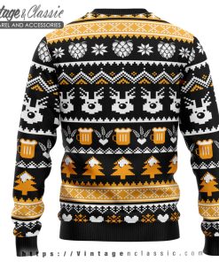 Wonderful Time For A Beer Ugly Christmas Sweater back Ugly Sweater