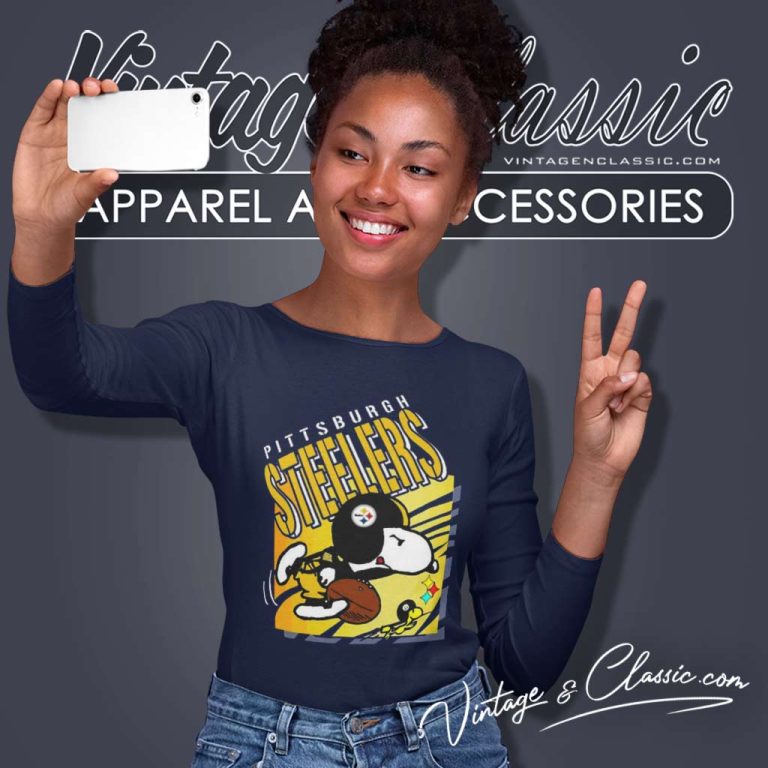 Woodstock And Snoopy Pittsburgh Steelers Nfl Football Long Sleeve Tee Woodstock And Snoopy Pittsburgh Steelers Nfl Football Long Sleeve Tee