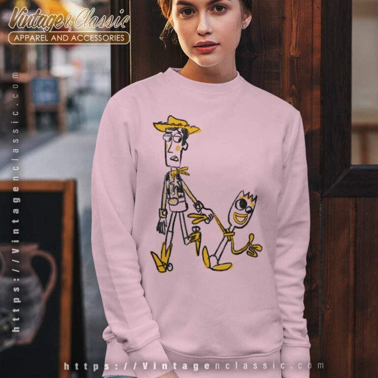 Woody And Forky Sketch Toy Story Sweatshirt Woody And Forky Sketch Toy Story Sweatshirt