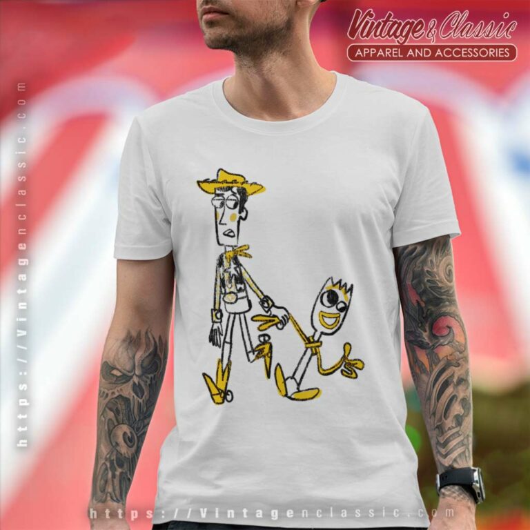 Woody And Forky Sketch Toy Story T Shirt Woody And Forky Sketch Toy Story T Shirt
