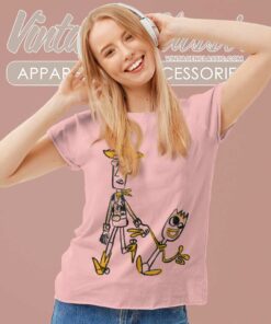 Woody And Forky Sketch Toy Story Shirt 6 Woody And Forky Sketch Toy Story Women TShirt