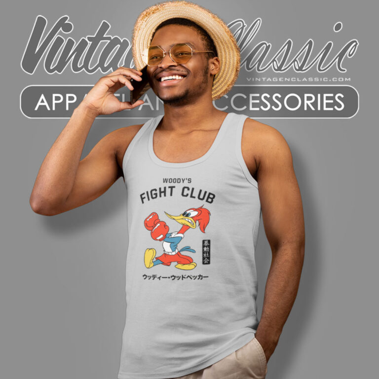 Woody Woodpeckers Fight Club Tank Top Racerback Woody Woodpeckers Fight Club Tank Top Racerback