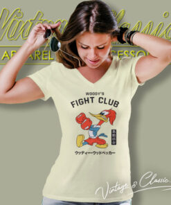 Woody Woodpeckers Fight Club Shirt 4 Woody Woodpeckers Fight Club V Neck TShirt