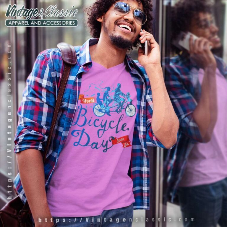 World Bicycle Day June 3th V Neck TShirt World Bicycle Day June 3th V Neck TShirt