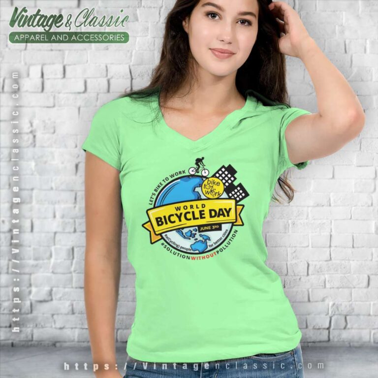 World Bicycle Day Shirt Lest Bike To Work V Neck TShirt World Bicycle Day Shirt Lest Bike To Work V Neck TShirt