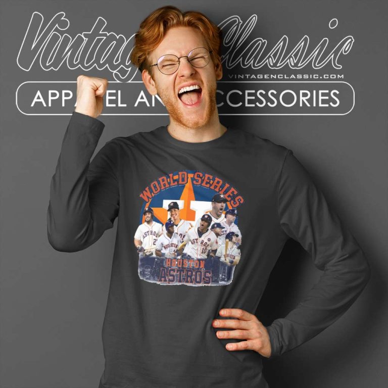 World Series 2022 Houston Astros Greatest Players Long Sleeve Tee World Series 2022 Houston Astros Greatest Players Long Sleeve Tee