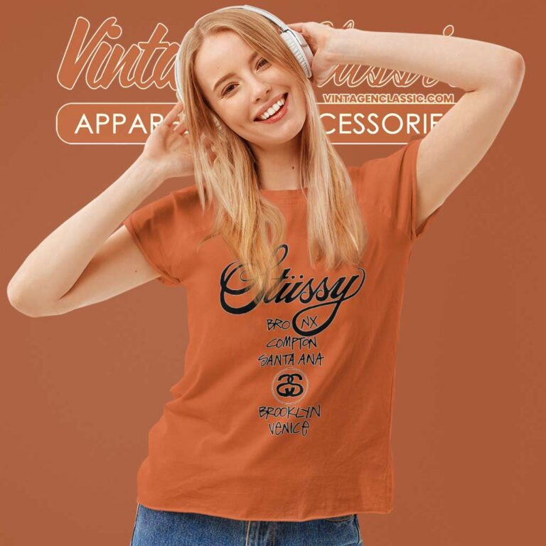 World Tour Stussy Shirt Women TShirt World Tour Stussy Shirt Women TShirt