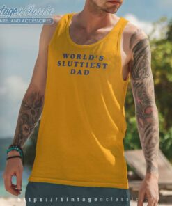 Worlds Sluttiest Dad Shirt Robert De Niro Tank Top Racerback