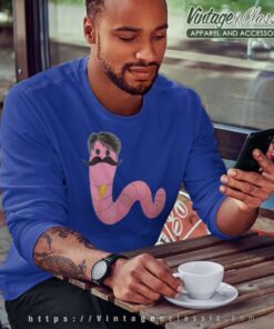 Worm With A Mustache Meme Sweatshirt