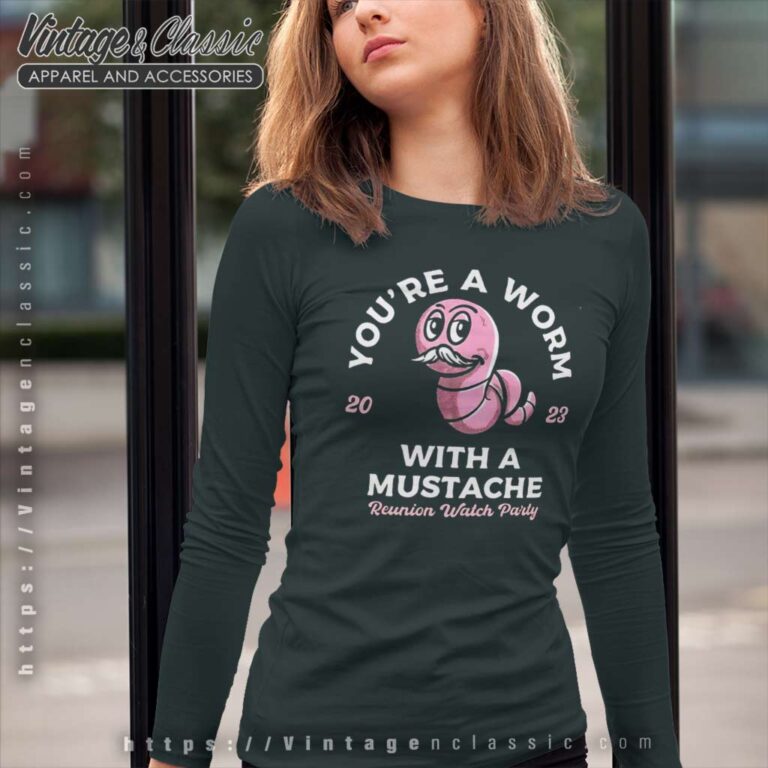 Worm With A Mustache Sandoval Long Sleeve Tee Worm With A Mustache Sandoval Long Sleeve Tee