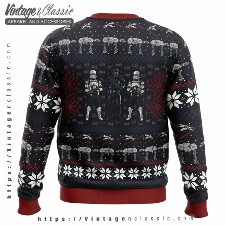 Wrath Of The Empire Star Wars Ugly Sweater back Ugly Christmas Sweater Wrath Of The Empire Star Wars Ugly Sweater back Ugly Christmas Sweater