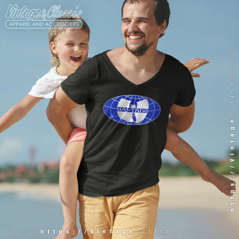 Wu Tang Clan American V Neck TShirt Wu Tang Clan American V Neck TShirt