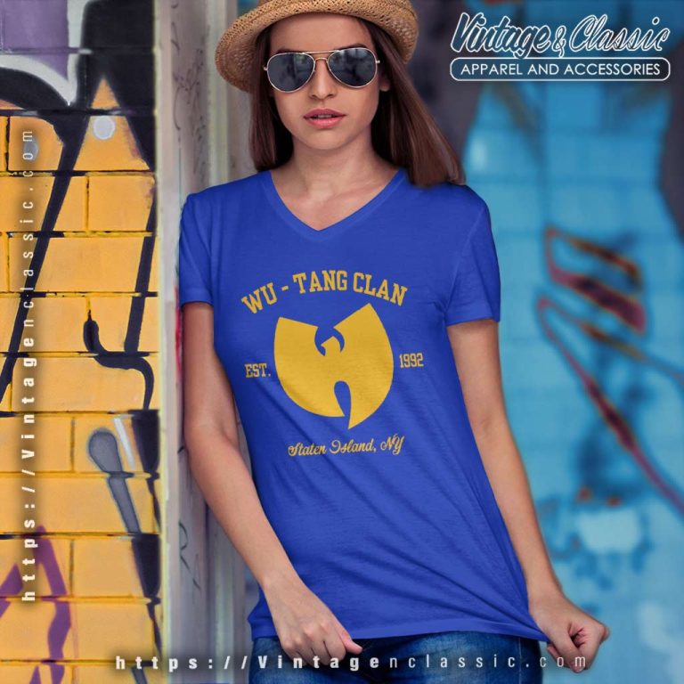 Wu Tang Clan Est 1992 V Neck TShirt Wu Tang Clan Est 1992 V Neck TShirt