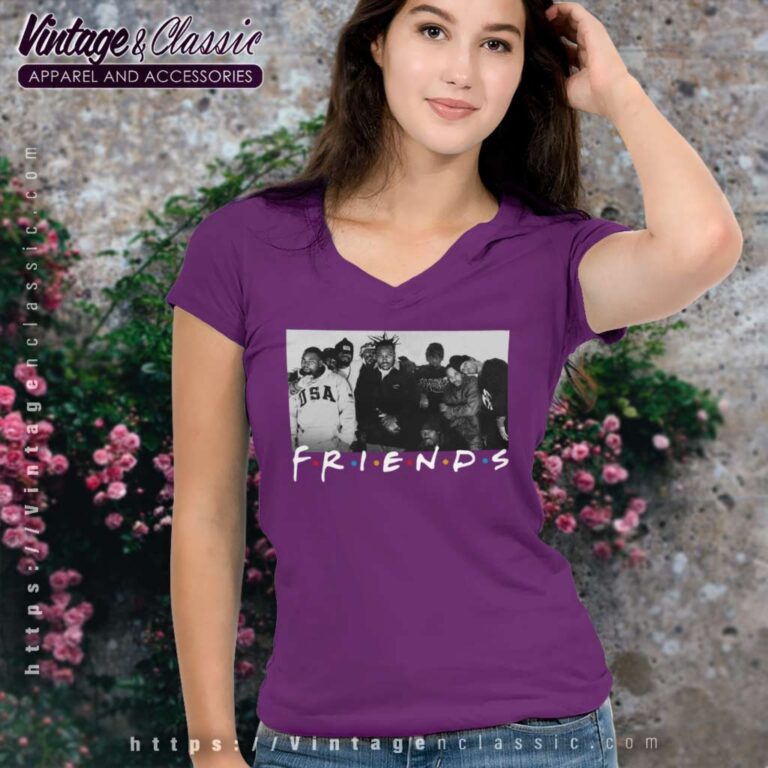 Wu Tang Clan Friends Tv Show V Neck TShirt Wu Tang Clan Friends Tv Show V Neck TShirt