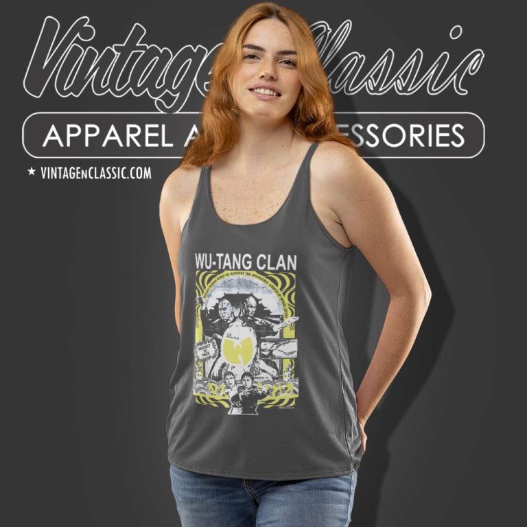 Wu Tang Clan Shirt Deadly Needle Kung Fu Tank Top Racerback Wu Tang Clan Shirt Deadly Needle Kung Fu Tank Top Racerback