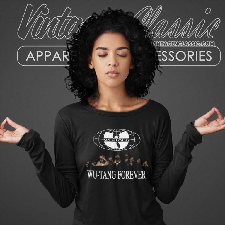 Wu Tang Clan Shirt Forever Group Logo Long Sleeve Tee Wu Tang Clan Shirt Forever Group Logo Long Sleeve Tee