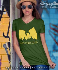 Wu Tang Clan Shirt Strikes Again Logo V Neck TShirt