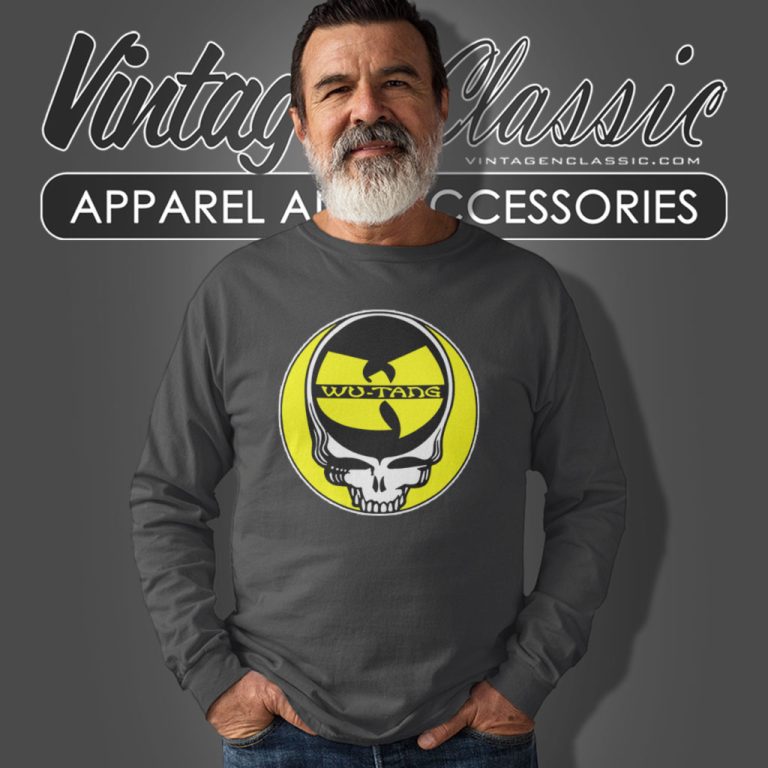 Wu Tang Steal Your Face Clan Grateful Dead Skull Long Sleeve Tee Wu Tang Steal Your Face Clan Grateful Dead Skull Long Sleeve Tee