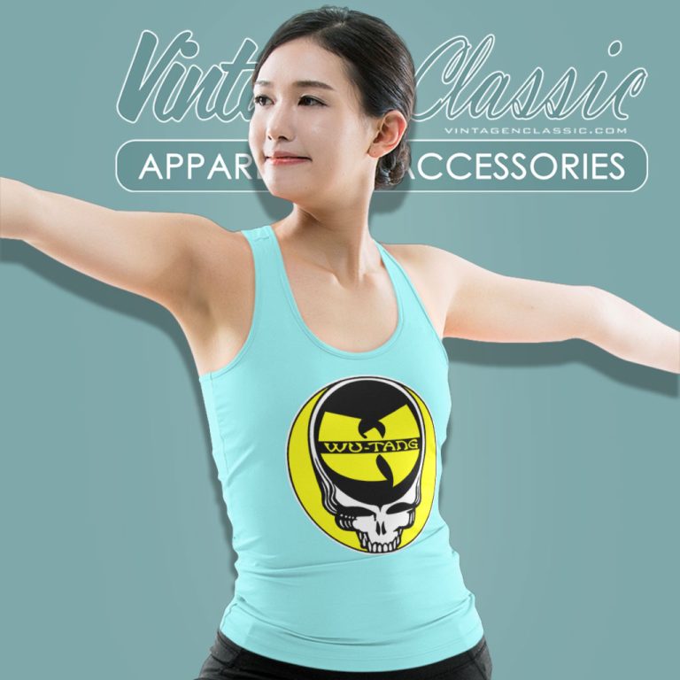 Wu Tang Steal Your Face Clan Grateful Dead Skull Tank Top Racerback Wu Tang Steal Your Face Clan Grateful Dead Skull Tank Top Racerback