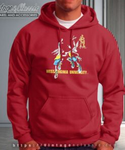 Wvu Bugs Bunny And Wile E Coyote Hoodie