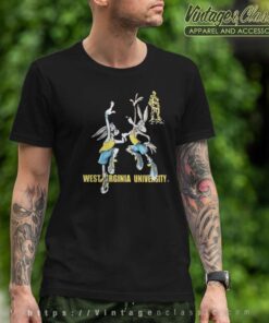 WVU Bugs Bunny And Wile E Coyote Shirt