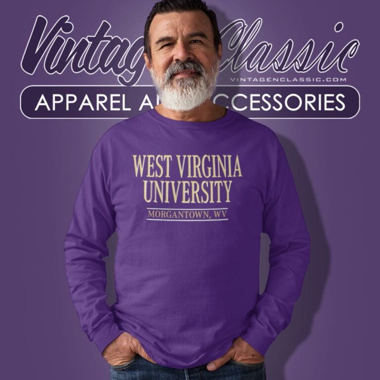 Wvu West Virginia University Long Sleeve Tee Wvu West Virginia University Long Sleeve Tee