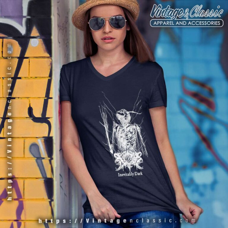 Xasthur Shirt Inevitably Dark V Neck TShirt Xasthur Shirt Inevitably Dark V Neck TShirt