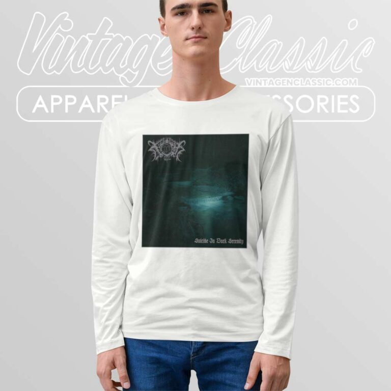 Xasthur Shirt Suicide In Dark Serenity Long Sleeve Tee Xasthur Shirt Suicide In Dark Serenity Long Sleeve Tee