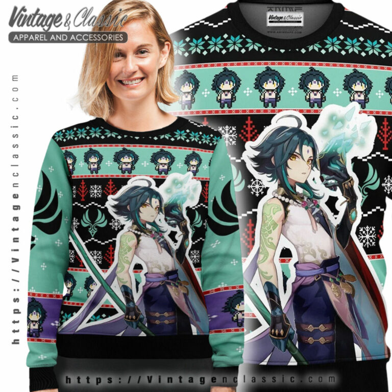 Xiao Genshin Impact Ugly Sweater Ugly Sweater shirt Xiao Genshin Impact Ugly Sweater Ugly Sweater shirt