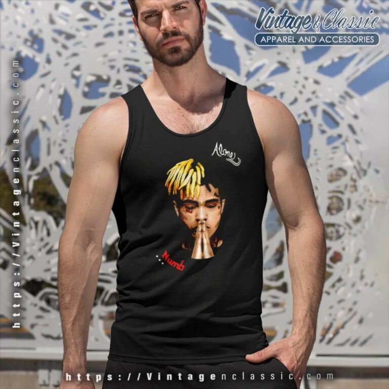 Xxxtentacion Alone And Numb Tank Top Racerback Xxxtentacion Alone And Numb Tank Top Racerback