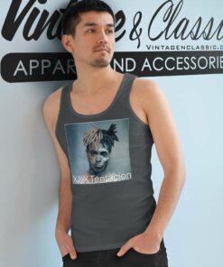 XXXTentacion Half Skull Face Shirt 4 Xxxtentacion Half Skull Face Tank Top Racerback