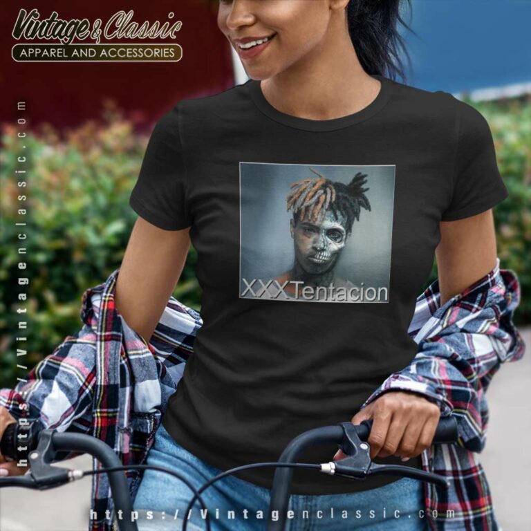 Xxxtentacion Half Skull Face Women TShirt Xxxtentacion Half Skull Face Women TShirt