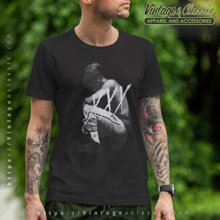 Xxxtentacion Kneeling Photo T Shirt Xxxtentacion Kneeling Photo T Shirt