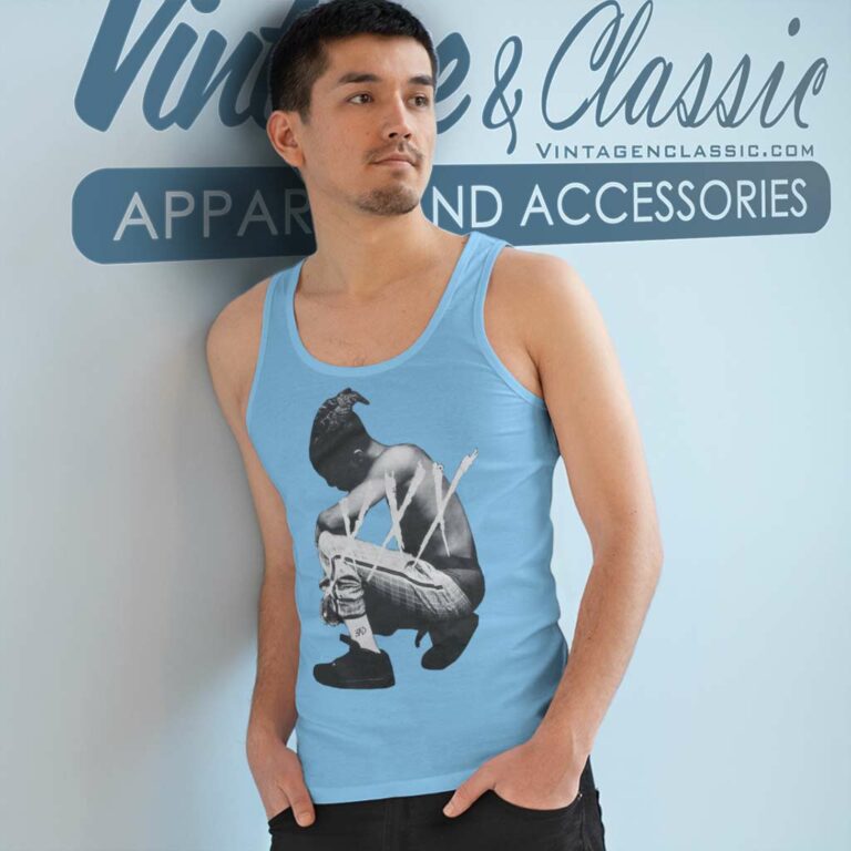 Xxxtentacion Kneeling Photo Tank Top Racerback Xxxtentacion Kneeling Photo Tank Top Racerback