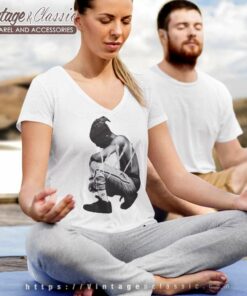 XXXTentacion Kneeling Photo Shirt 6 Xxxtentacion Kneeling Photo V Neck TShirt