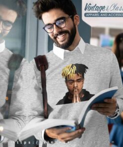 Xxxtentacion Shirt Cool Photo Praying Hands Sweatshirt