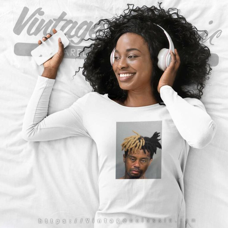 Xxxtentacion Shirt Tiger Woods Mugshot Xxxtigercion Long Sleeve Tee Xxxtentacion Shirt Tiger Woods Mugshot Xxxtigercion Long Sleeve Tee