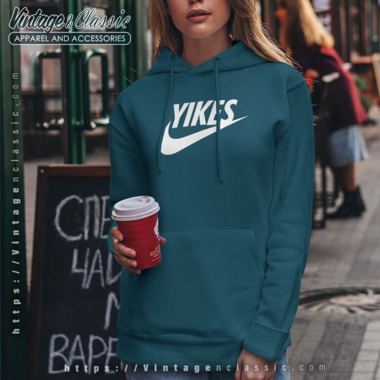YIKES Parody Big Mood Nike Logo Hoodie Women YIKES Parody Big Mood Nike Logo Hoodie Women