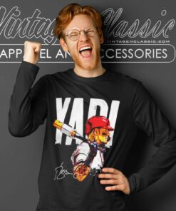 Yadier Molina St Louis Cardinals Signature Long Sleeve Tee