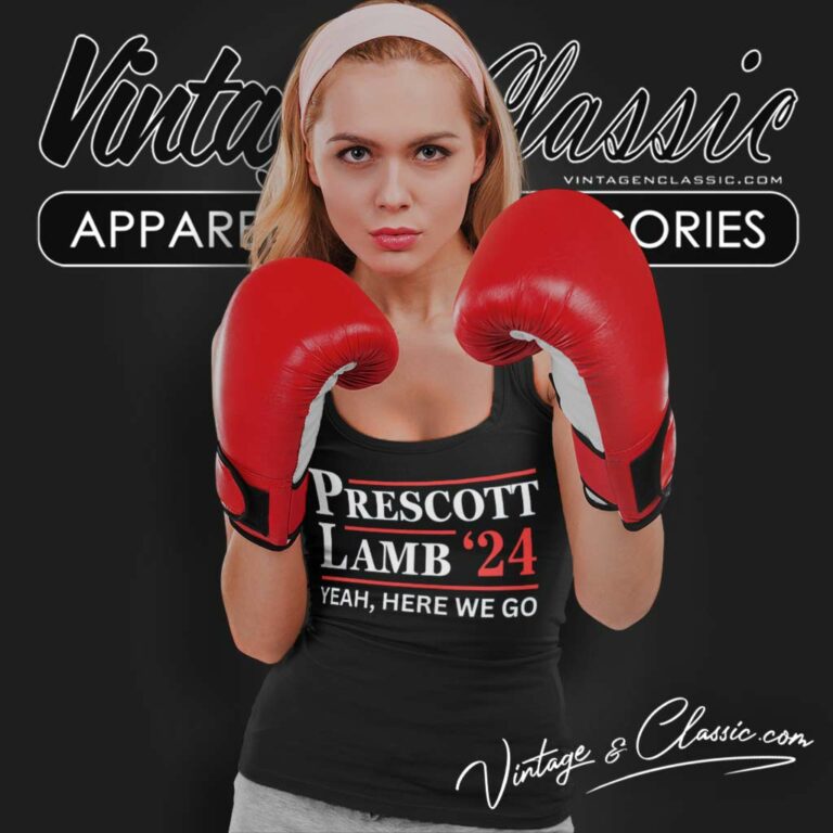 Yeah Here We Go Prescott Lamb 24 Tank Top Racerback Yeah Here We Go Prescott Lamb 24 Tank Top Racerback