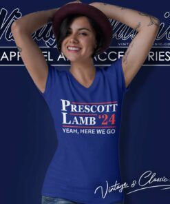 Yeah Here We Go Prescott Lamb 24 V Neck TShirt