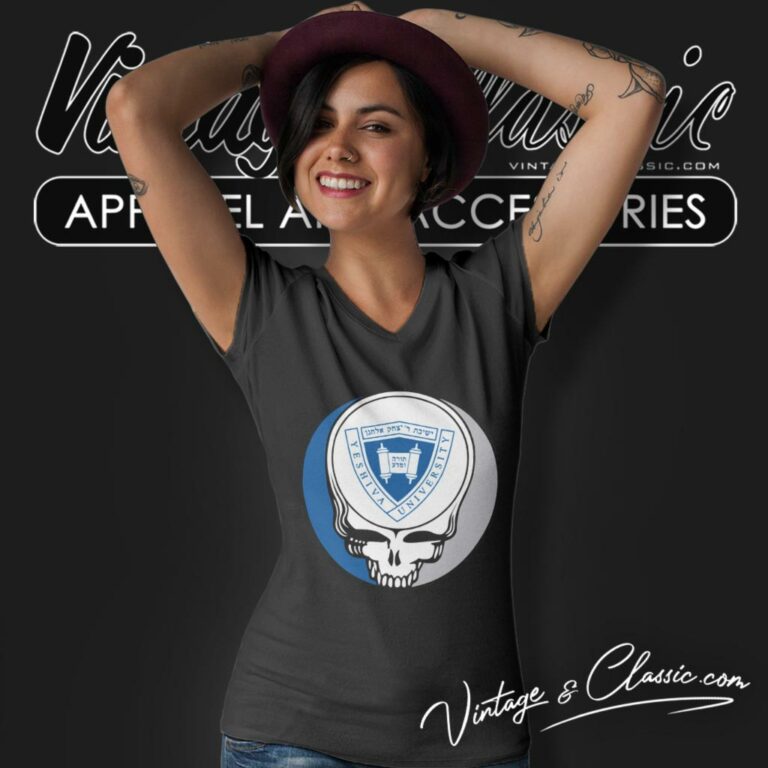 Yeshiva University Grateful Dead Steal Your Face V Neck TShirt Yeshiva University Grateful Dead Steal Your Face V Neck TShirt