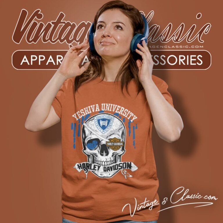 Yeshiva University Harley Davidson Skull Women T Shirt Yeshiva University Harley Davidson Skull Women T Shirt