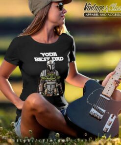 Yoda Best Dad Star Wars The Mandalorian Fathers Day Women TShirt