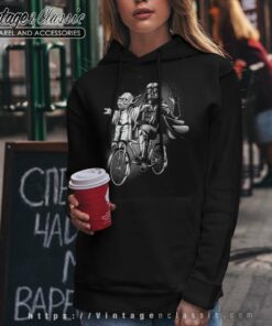 Yoda Darth Vader Riding A Bike Hoodie